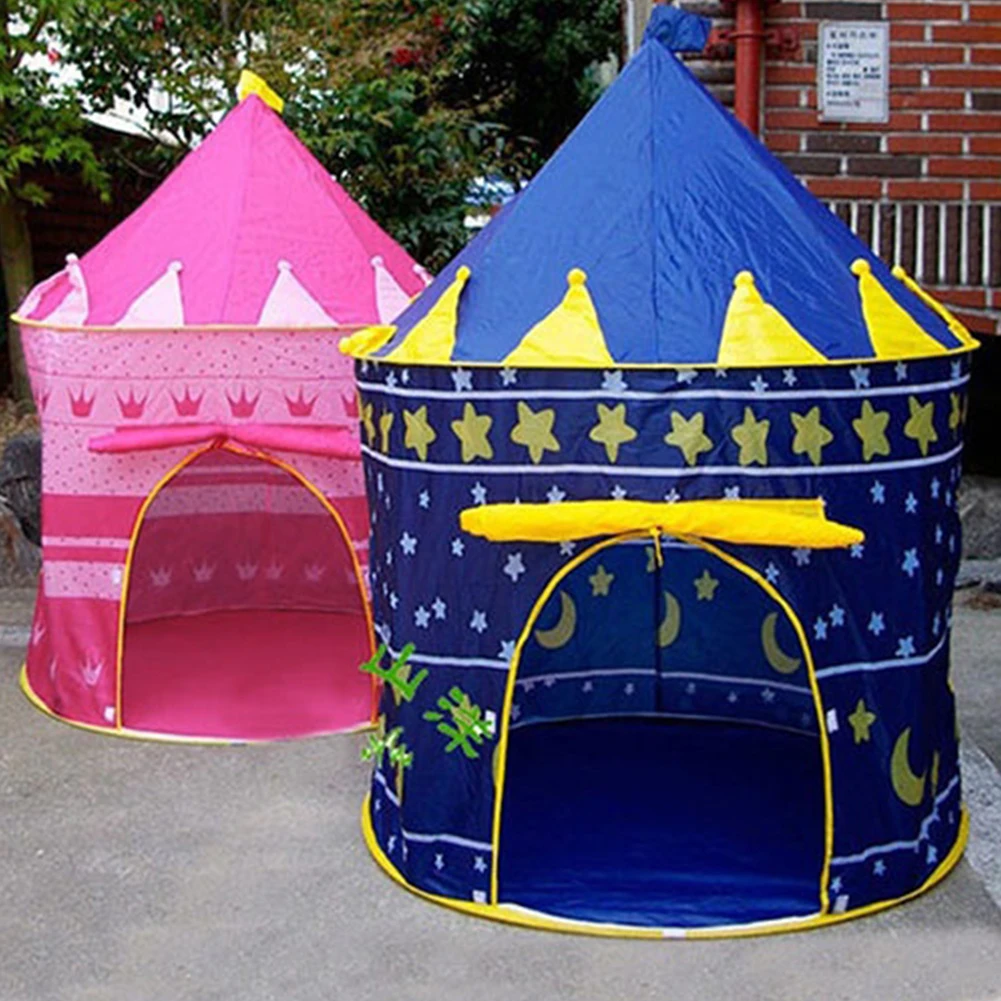 Палатка для игр в форме замка портативная складная палатка Tipi Prince детский уютный