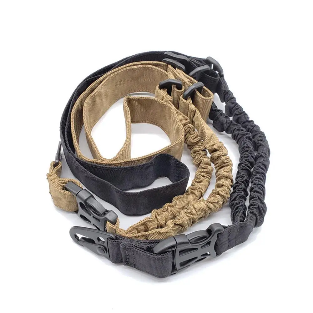 Тяжелый Тактический одноточечный Слинг Регулируемый Банджи винтовка для