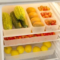Desk Drawer Storage Box Clear Drawer Dividers Case Tray for Utensil Makeup Groceries Bathroom Combination Cosmetic Storage Box
