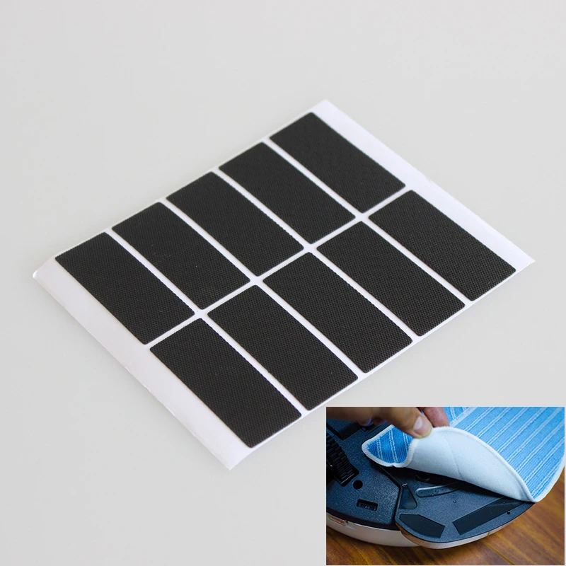 

10Pcs/Set Vacuum Cleaner Velcro Rubber Magic Stickers For Xiaomi Conga Neato Ecovacs 360 iRobot Roomba Robot Vacuum Accessories