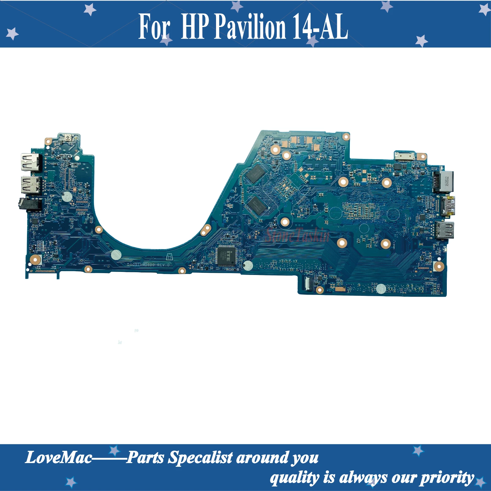 Высокое качество 855836 601 для струйного принтера HP Pavilion 14 AL серии Материнская плата