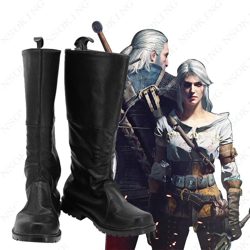 Game Geralt Boots Cosplay Shoes Custom Made