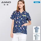 Униформа медсестры ANNO, униформа больничного персонала, новый дизайн, товары для стоматологических клиник унисекс, Рабочая Униформа медсестры, топы, штаны на выбор