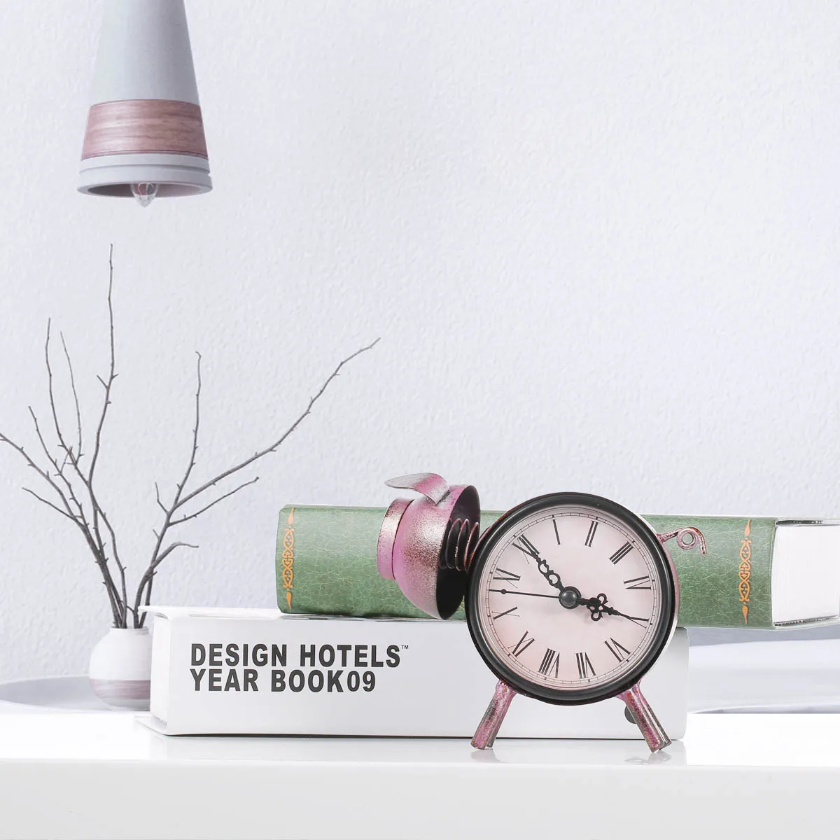 Кованые железные часы статуэтки в виде Свинки винтажные металлические ручной