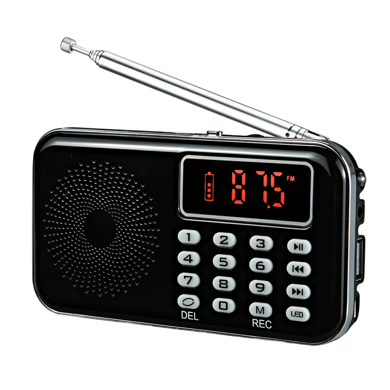 Y 619 мини FM радио 2 дюймов Экран дисплея 3 Вт Цифровой Динамик MP3 аудио плеер
