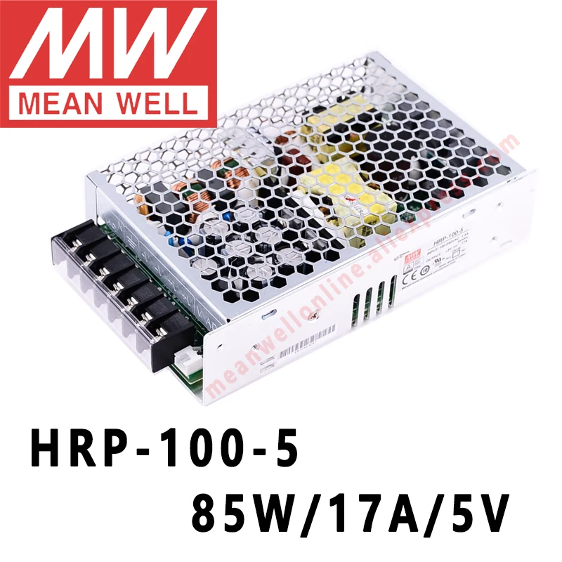 Mean Well HRP 100 5 meanwell V/17A/85 W DC одиночный выход с PFC переключатель функций питания