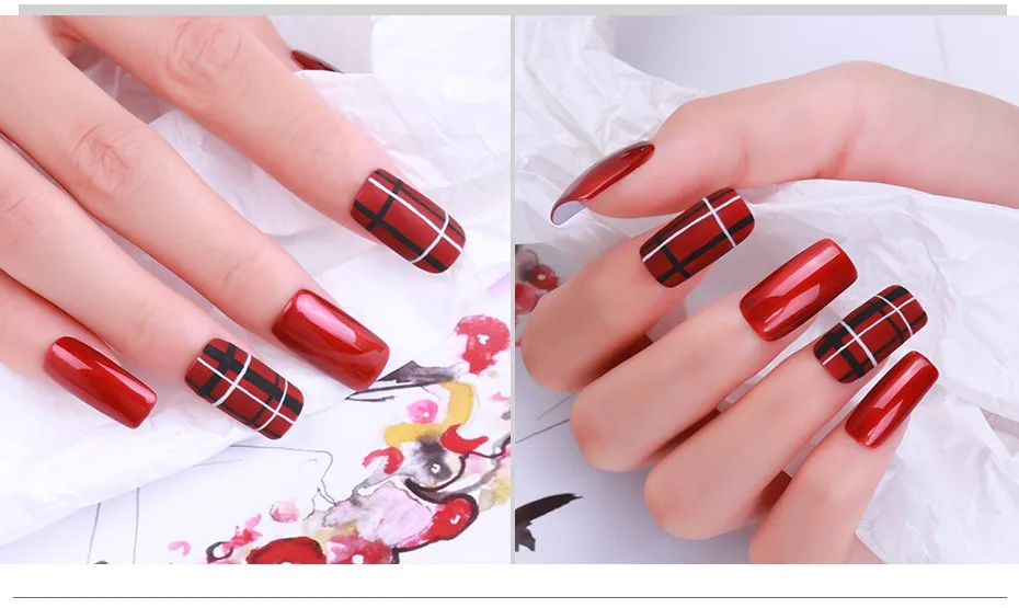 HNM Newest Metallic UV Gel Nail Polish DIY Narl Art Soak Off Hybrid Varnish LED Lamp Semi Permanent Paint Lucky Lacquer Enamel