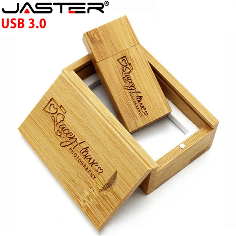 JASTER USB 3,0 более 10 шт бесплатный логотип usb+ деревянная коробка usb флэш-накопитель 4 ГБ 8 ГБ 16 ГБ 32 ГБ 64 ГБ Свадьба сфотографировать в честь подарка