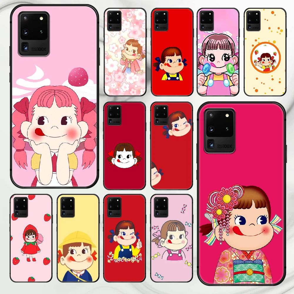 

Cartoon fujiya candy sister Phone Case Cover Hull For Samsung Galaxy S 7 8 9 10 e 20 FE edge uitra plus Note 9 10 20 black