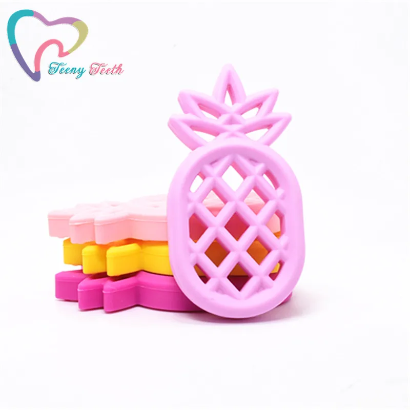Teeny teeth 5 шт. конфеты цвета силиконовые ананасы детские игрушки для прорезывания
