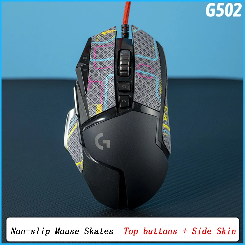 BTL DIY Handmade Non Slip Suck Sweat Mouse Lizard Skin Sticker Grips Skates Punk For Logitech G502 Hero Without | Компьютеры и офис