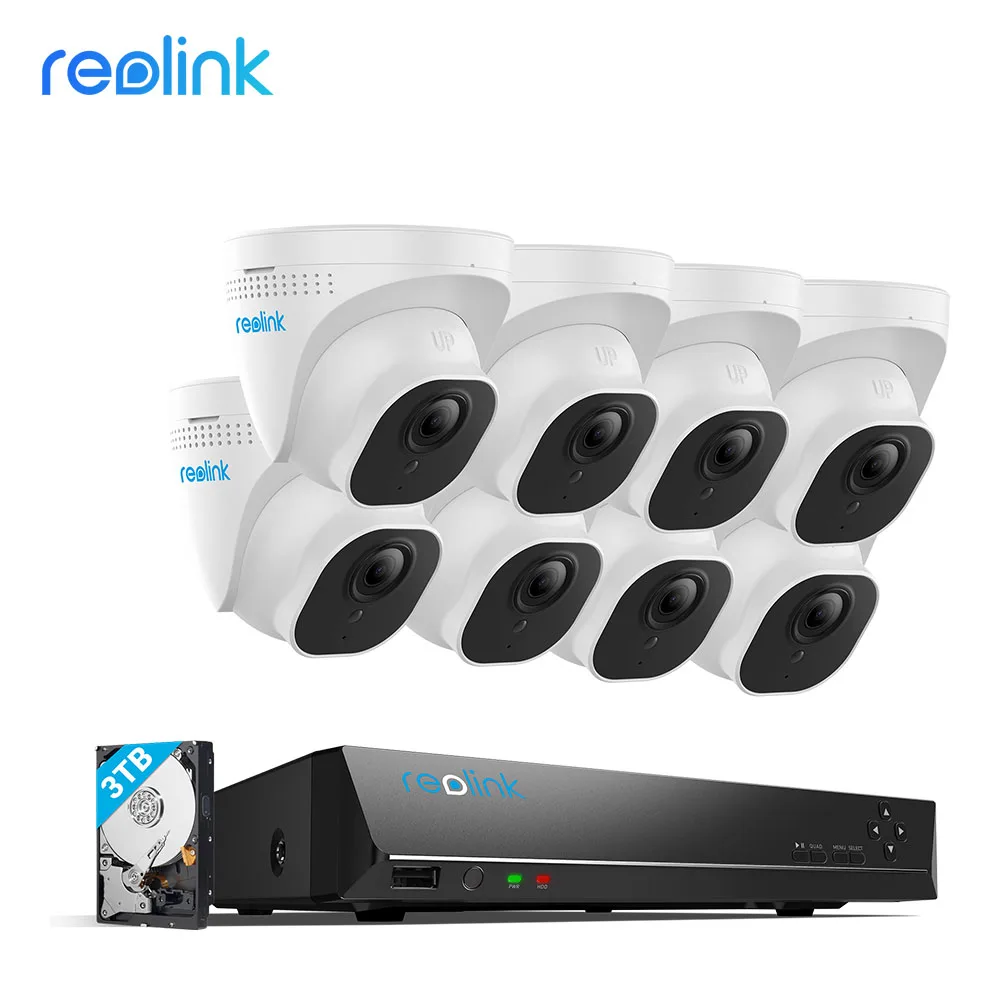Reolink IP камера система 16ch PoE NVR и 8 шт 4K Ultra HD ip камеры с питанием по s видеонаблюдения
