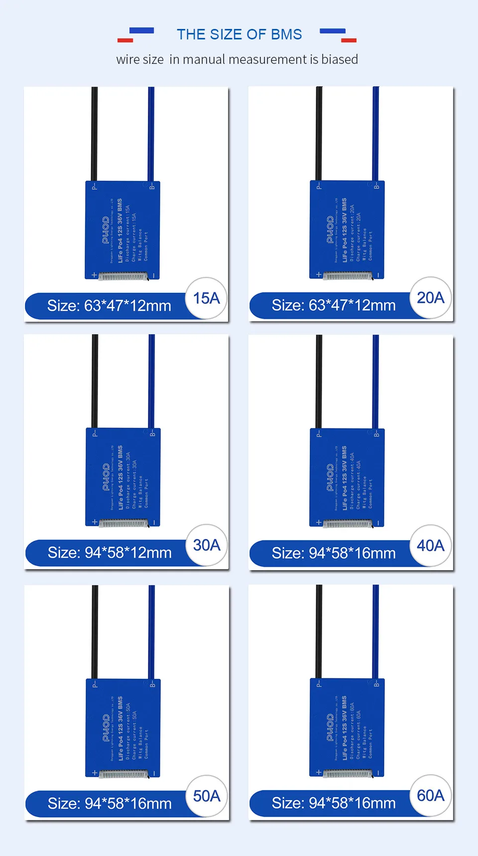 12S 36V LiFePo4 Smart BMS 15A 20A 30A 40A 50A 60A с многофункциональной защитой для электровелосипеда