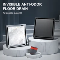 large displacement invisible deodorant floor drain all copper floor drain magnetic levitation inner core hardware accessories