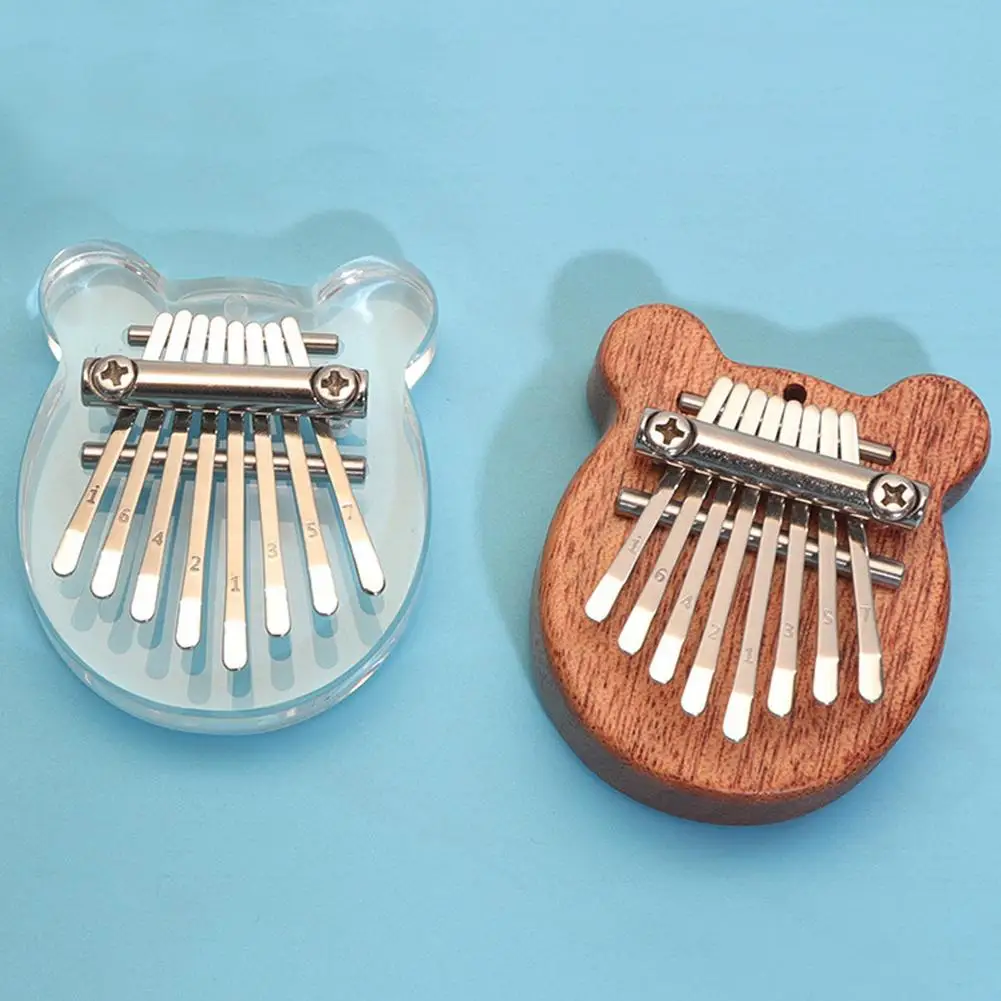 Мини-пианино для большого пальца hlру Kalimba 8 клавиш Деревянное пианино Gecko