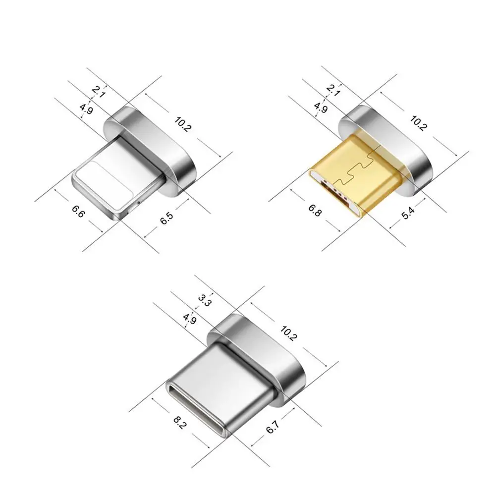 Магнитный разъем передачи магнитный Micro USB адаптер быстрой зарядки двойная