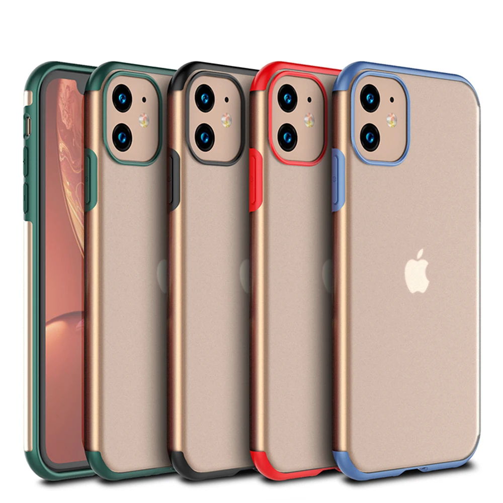 Shockproof Transparent Matte Case For iPhone 11 Pro Max X XS XR 8 7 6 6S Plus Clear TPU Soft Silicone Back Cover Ultra thin | Мобильные