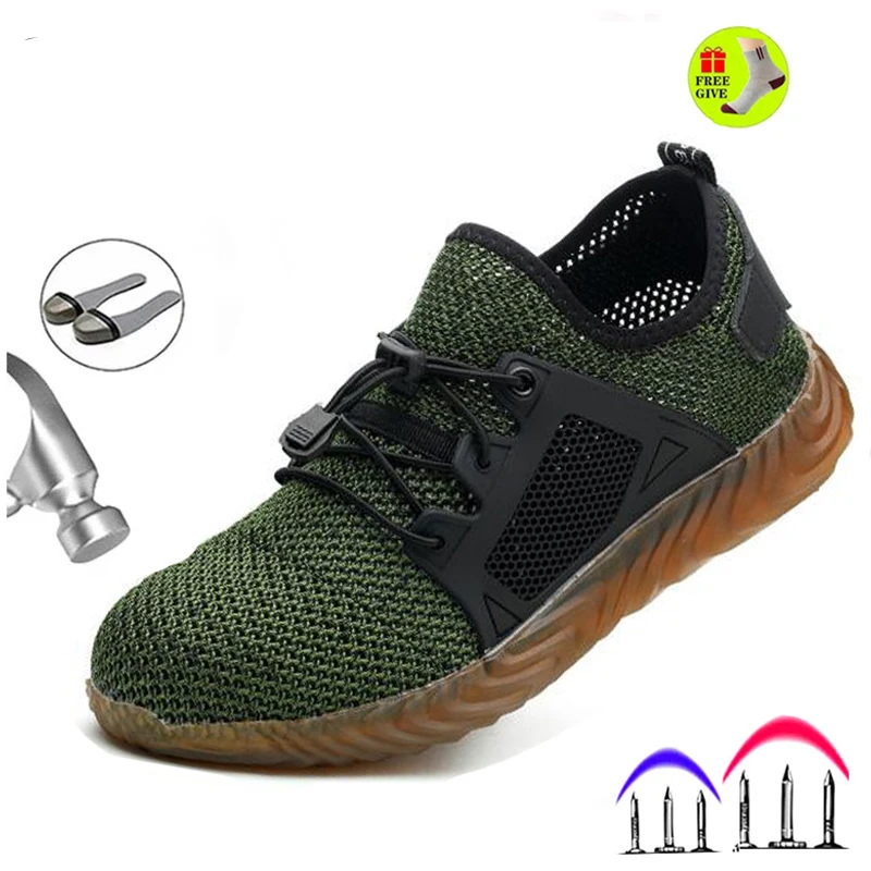 

Безопасная обувь; Прямая поставка; Мужская и женская обувь со стальным носком; Ботинки для безопасности воздуха; Неразрушаемая обувь; Дышащ...