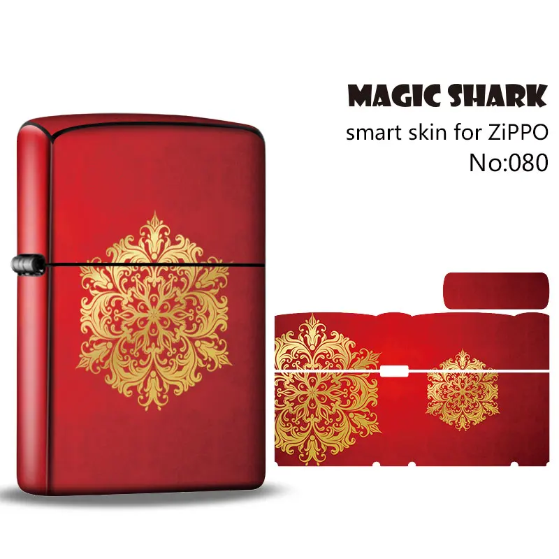 Ультратонкий ПВХ-чехол Magic Shark с черепом и кристаллом Zippo для зажигалки | Мобильные