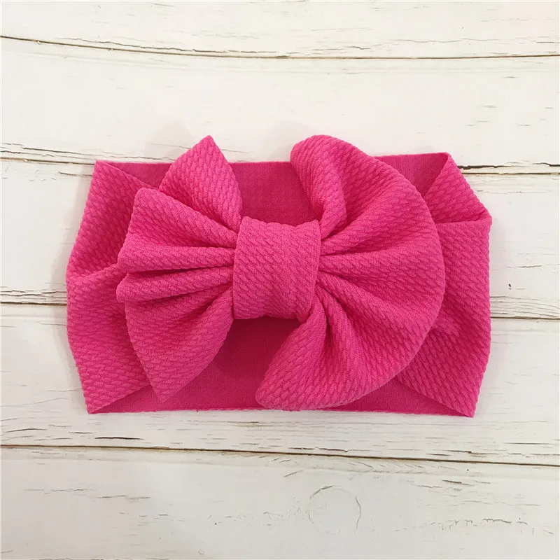 headband Rose Red Для маленьких девочек и повязка на голову для новорожденных, повязка на голову, повязка на голову, повязка для малышей бандо Bebe, многослойное платье из ткани с бантом головные уборы тюрбан Головные уборы аксессуары - Цвет: headband Rose Red