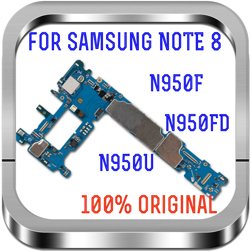 Протестированная Разблокировка для samsung Note 8 N950F N950FD материнская плата полнофункциональная материнская плата для SM-N950U материнских плат с чипами