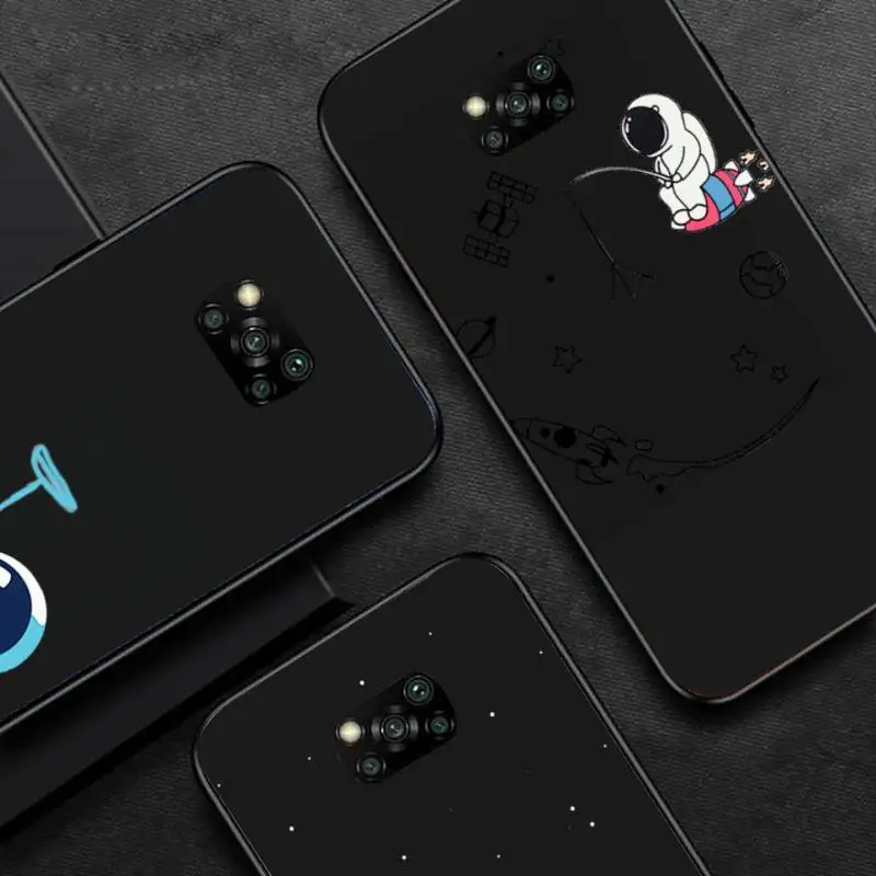 

Cartoon astronaut cute Phone Case For Huawei P40 P20 P30 Mate 40 20 10 Lite Pro Nova 5t P Smart 2019
