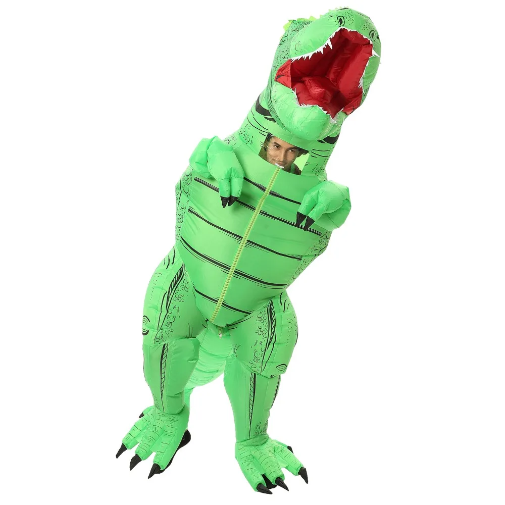 JYZCOS надувной T-REX костюм динозавра Косплей костюмы на Хэллоуин для женщин мужчин детей Disfraces взрослых