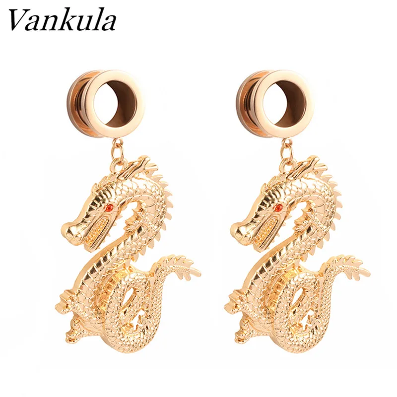 Vankula 2 шт. драконьей формы туннели для плоти пробки измерительные весы Ушные