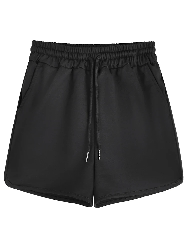 

Grey sports shorts women's summer 2021 new high waist loose wide leg pants thin casual pants