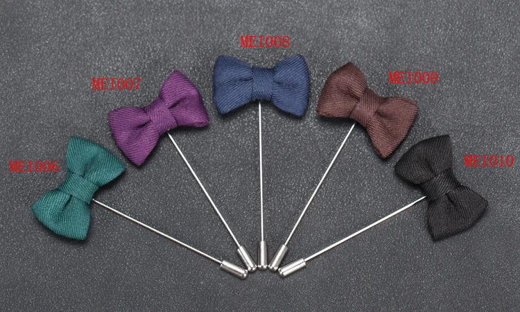 Linbaiway Handmade Bow Lapel Pin Brooch for Mens Vintage Fabric Stick Men Wedding Dress Bouquet Corsage | Украшения и аксессуары