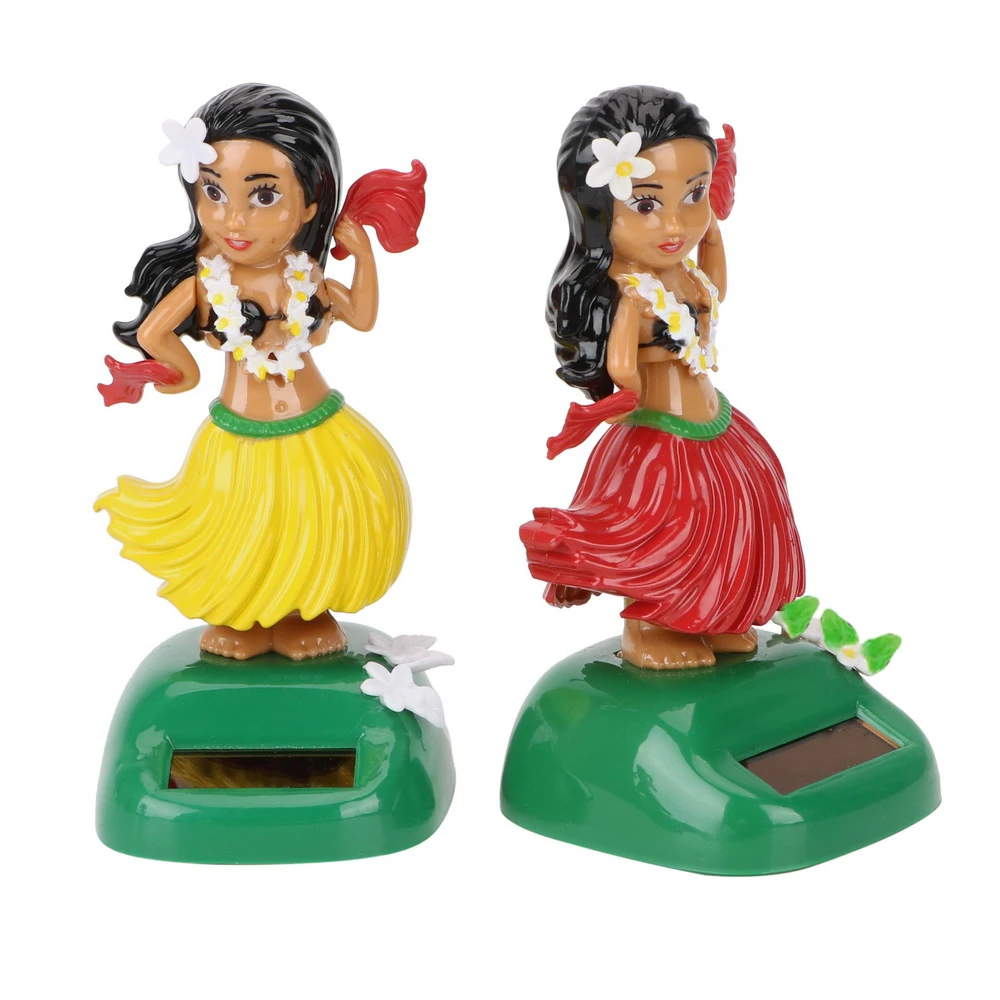 Декомпрессионная игрушка Hula на солнечной батарее для гавайской девочки