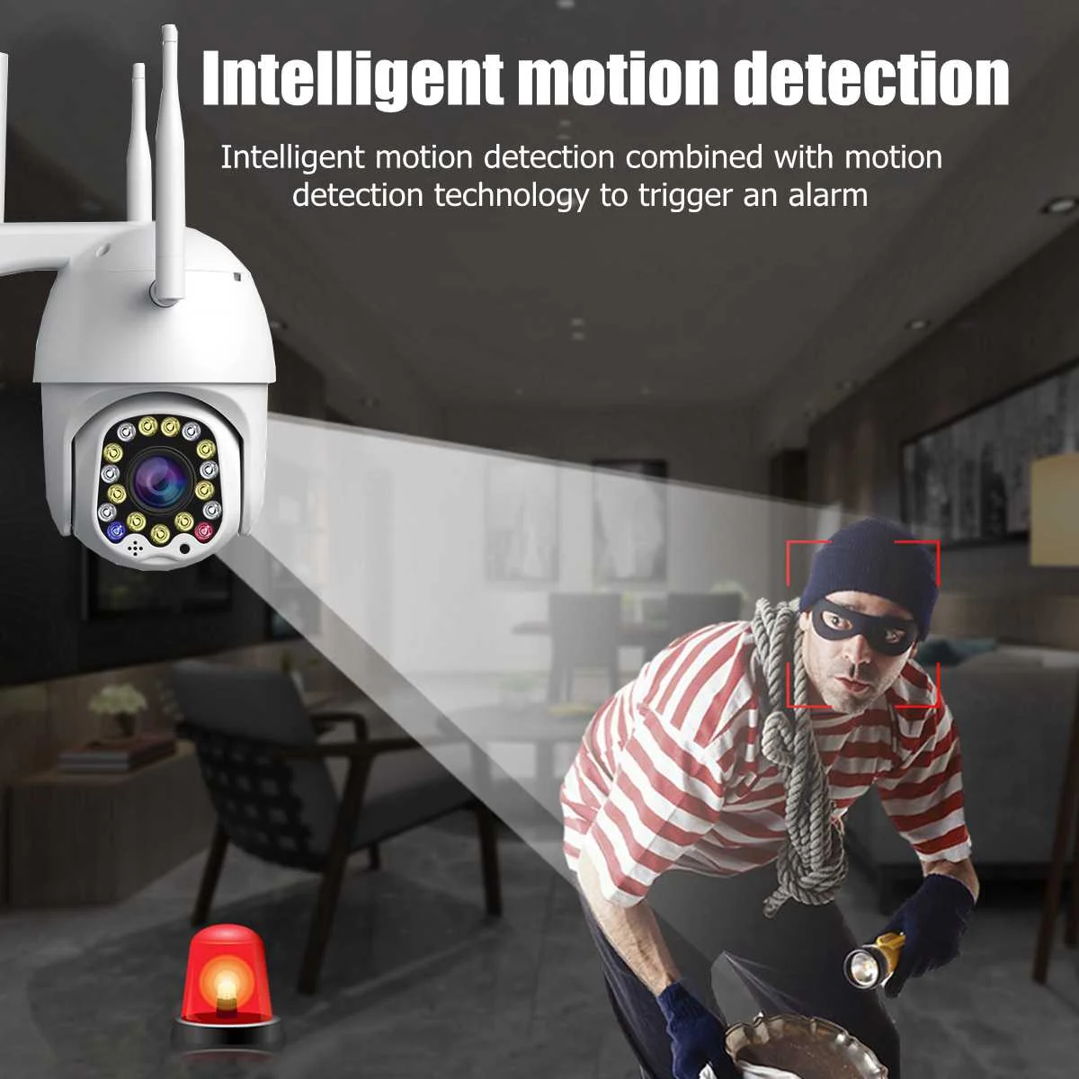 1080P PTZ IP Camera Wifi Outdoor Speed Dome Wireless Security Pan Tilt 4X Digital Zoom Network CCTV Surveillance | Безопасность и