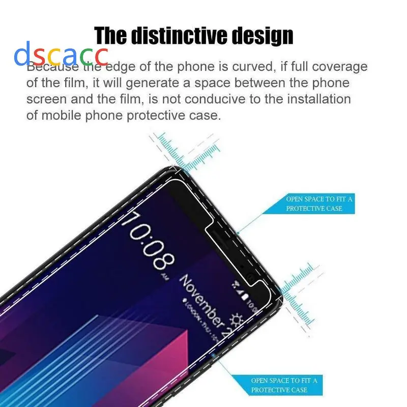 Закаленное защитное стекло Dscacc для HTC M7 M8 M9 PLUS M10 C10 U PLAY U11 E8 E9 EYE S9 X9 X10 A9 A9S A17 desire 10 100