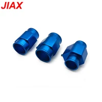 universal blue water temperature temp 26mm 40mm sensor gauge joint pipe radiator hose adapter with 2 clamps