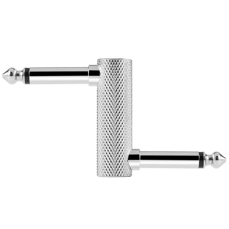 3 шт патч-кабель шнуры для подключения гитарных-серебристых эффектов педали |