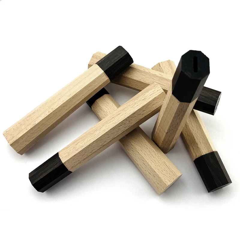 1 шт. ручка для кухонного ножа из Букового дерева и черного | Инструменты