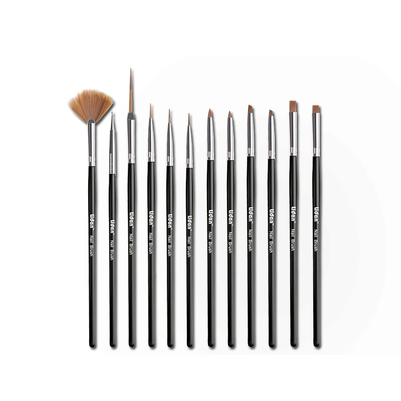 10 шт./компл. Кисть для ногтей ручка печати лак удаления пыли аксессуары Цветок