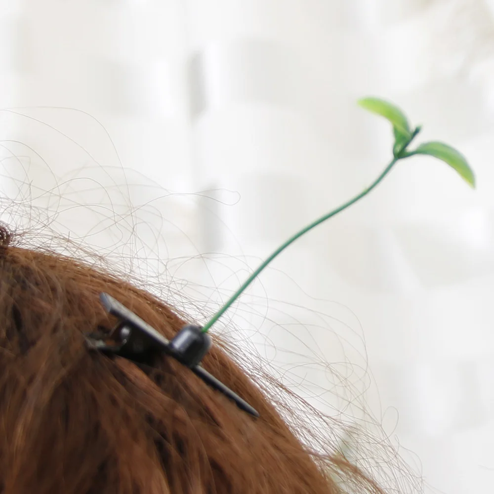 Зажим для волос унисекс милая модная забавная заколка аксессуар показа растений