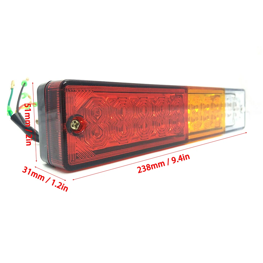 

2PCS 12/24V 24 LED Car Rear Trailer Tail Light Brake Stop Turn Signal Lamp Waterproof