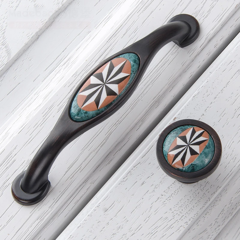 Ceramic Door Handles European Antique Furniture Drawer Pulls Kitchen Cabinet Knobs and | Обустройство дома