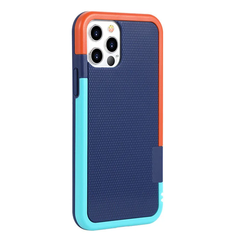 

for iPhone 11 12 Pro Max Mini x XS XR 7 8 plus se 2 luxury contrast color groove shockproof case