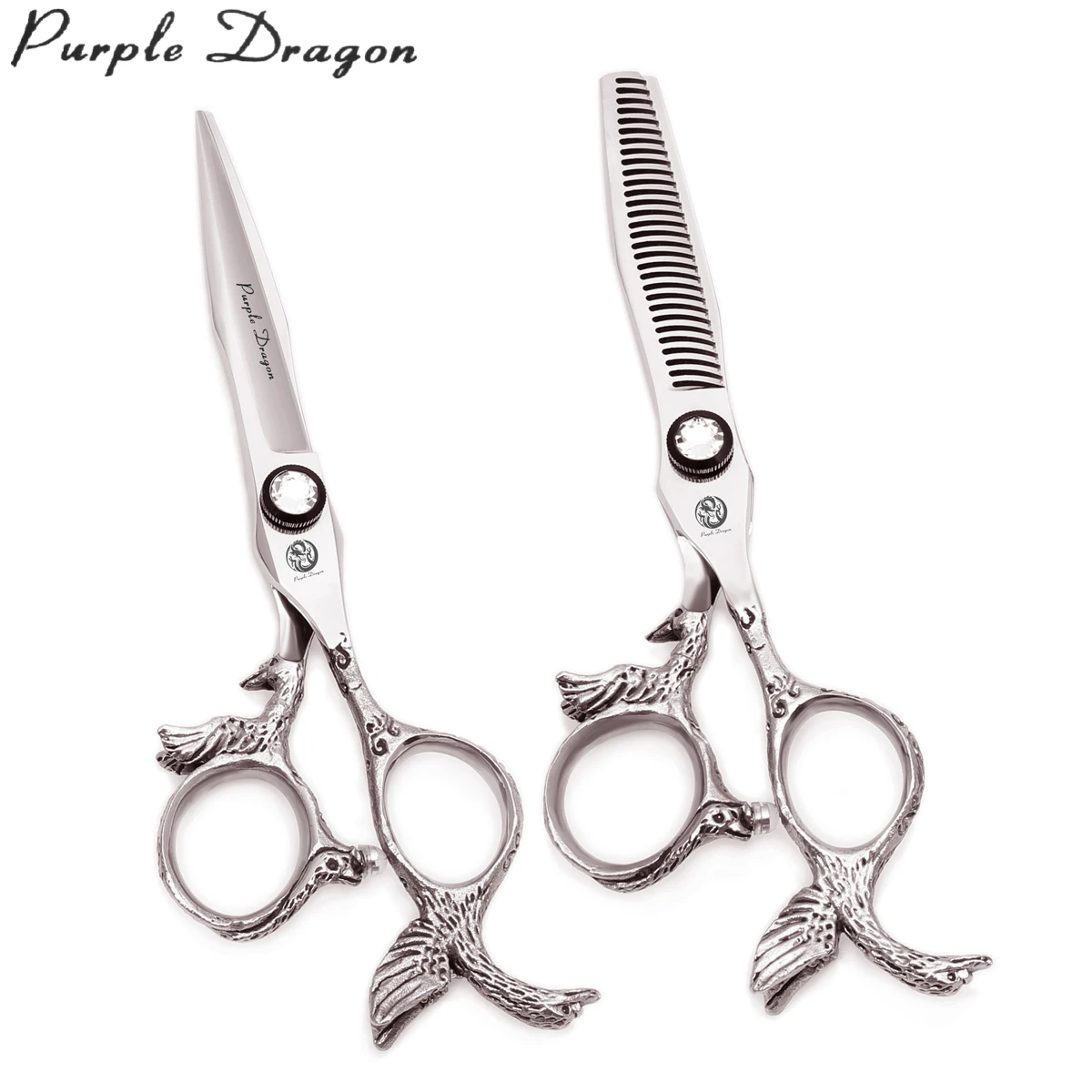 Фиолетовый дракон 5 &quot6&quot Япония 440C Профессиональные Парикмахерские ножницы для