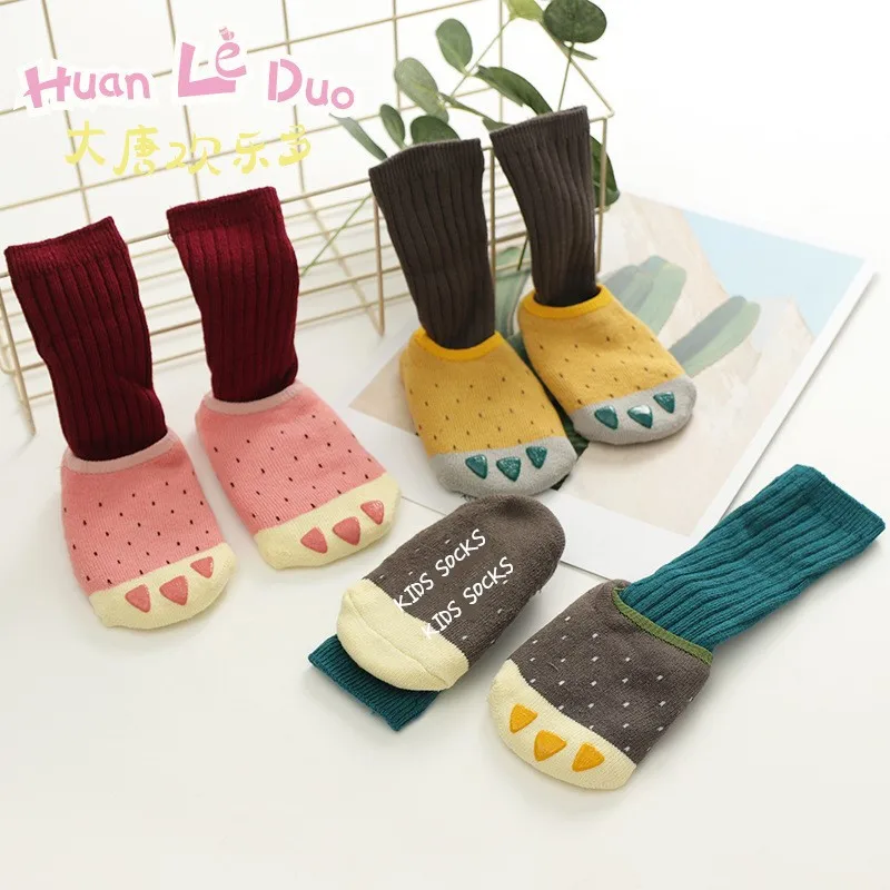 2Pairs/Set Winter Autumn Thicken Cotton Baby Home Socks Cartoon Boys Girls Anti Slip Children Floor Kids 0-4Y | Детская одежда и