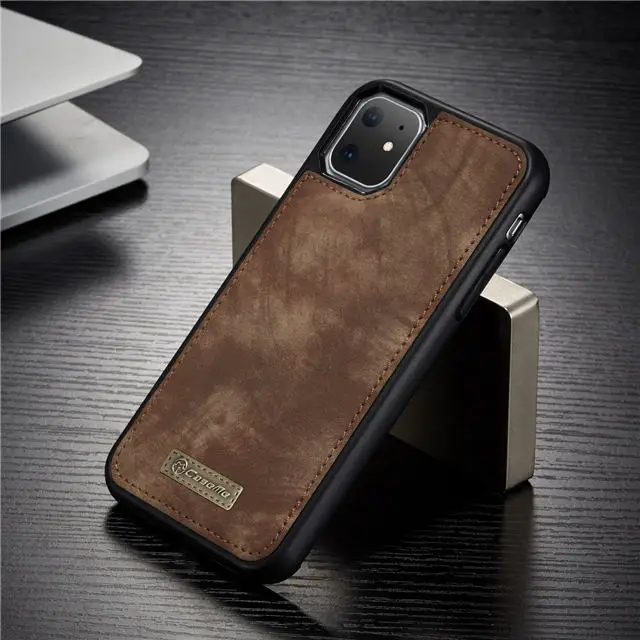 Чехол для iphone 11 Pro Max xs max xr x 6 6s 7 8 plus, съемный магнитный чехол для телефона, кожаный чехол-бумажник etui