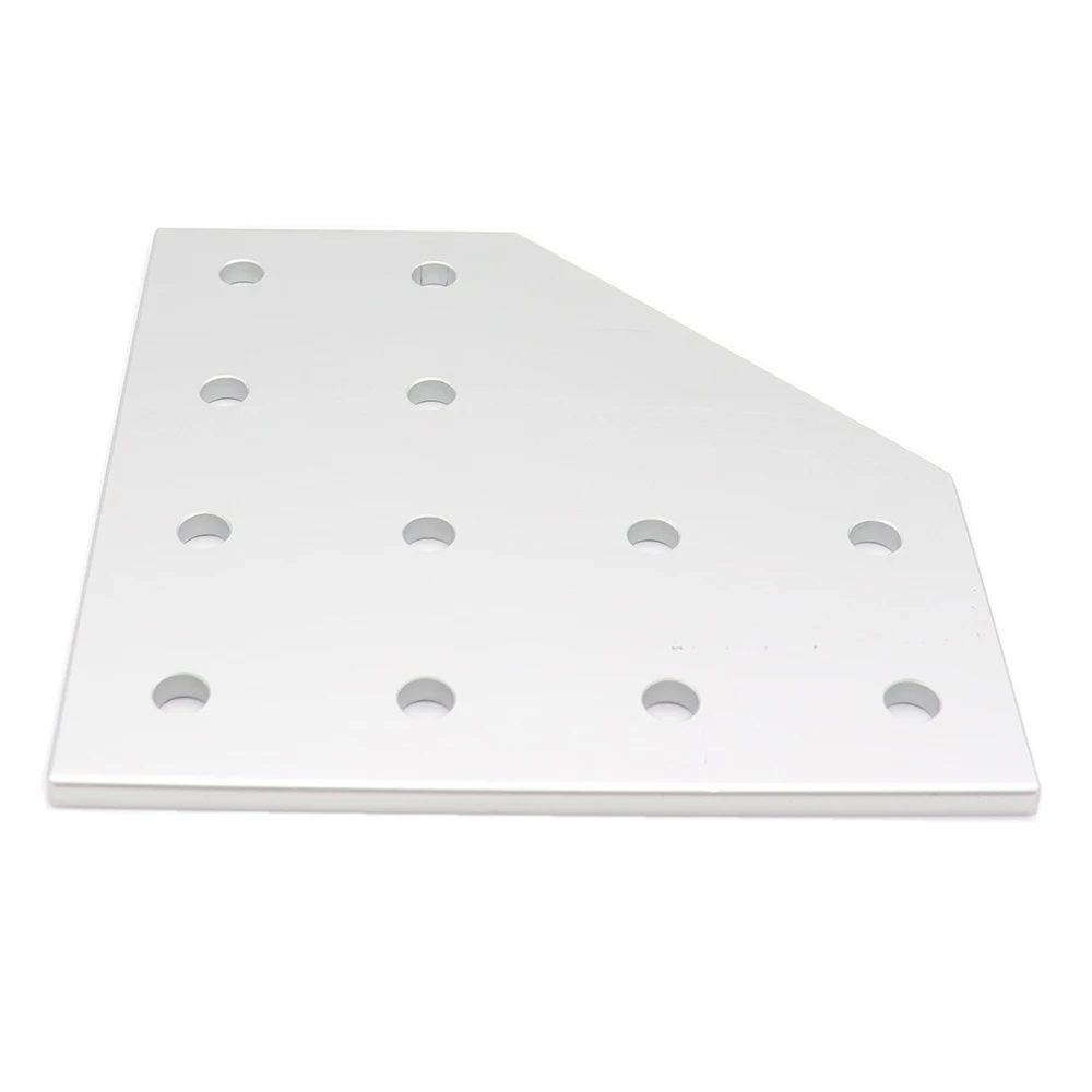 1PCS 12 hole 6060/8080 L type 90 Degree Joint Board Plate Corner Angle Bracket Connection Strip for Aluminum Profile | Обустройство