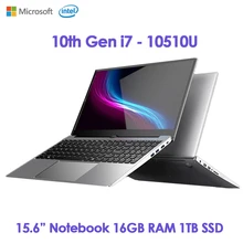 Cheapest 15.6 Inch Laptop Metal Ultrabook Intel Core i7 10510U 16GB DDR4 1TB SSD Backlit Keyboard Windows 10 Gaming Computer