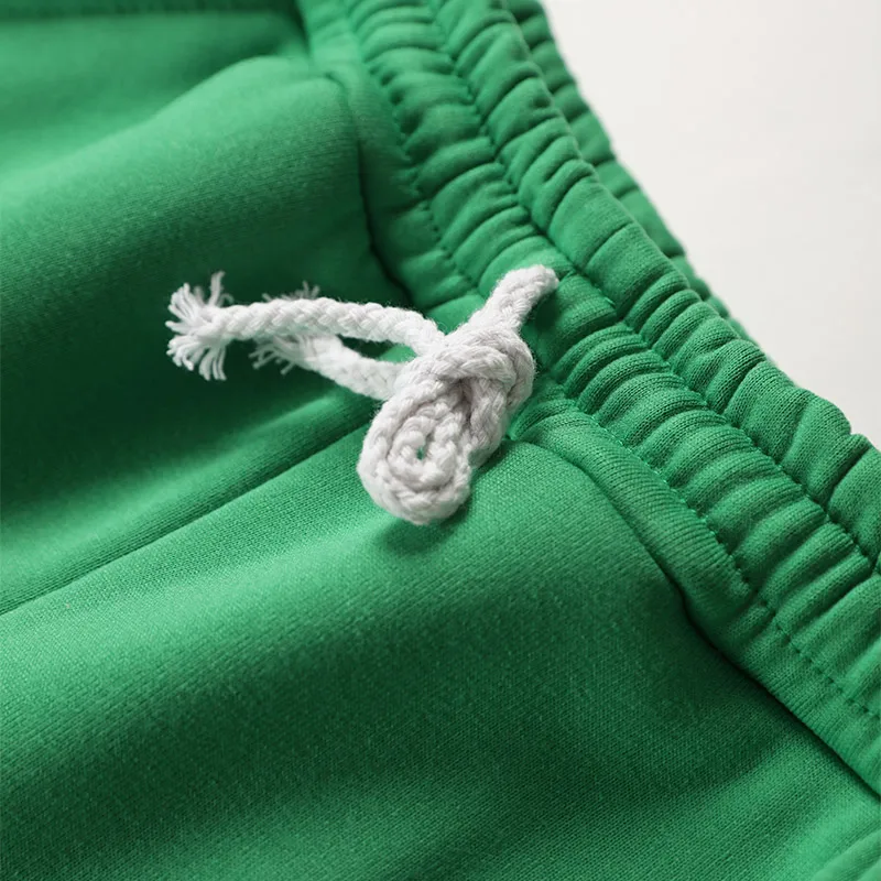 Повседневные свободные Флисовые женские брюки спортивный костюм укороченный