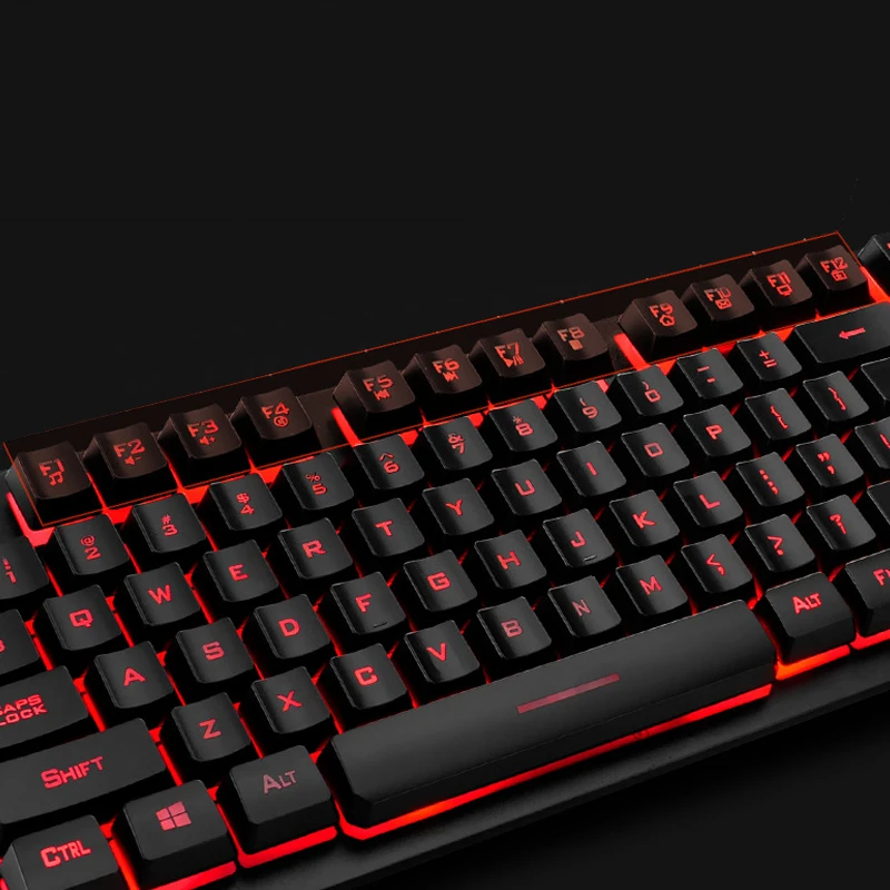 Игровая клавиатура мышь гарнитуры коврик для мыши 1600DPI водонепроницаемая