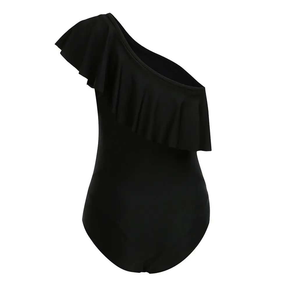 Женский купальник бикини с рюшами на рукавах для беременных пляжная одежда