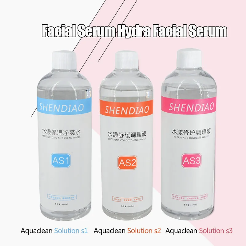 Model Manufacturer Direct Sale 3 Bottles Aqua Peeling Solution Aqua Facial Serum Hydra Facial Serum For Normal Skin